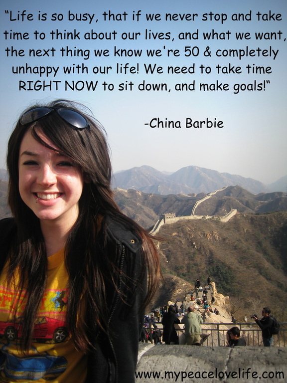 China Barbie Why Setting Goals is Important