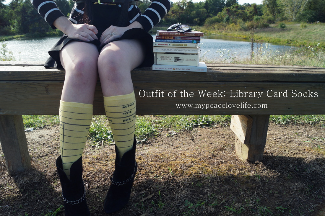 Outfit of the Week; Library Card Socks