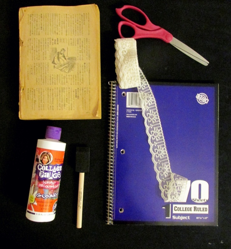 Decoupage Notebook Craft Tutorial