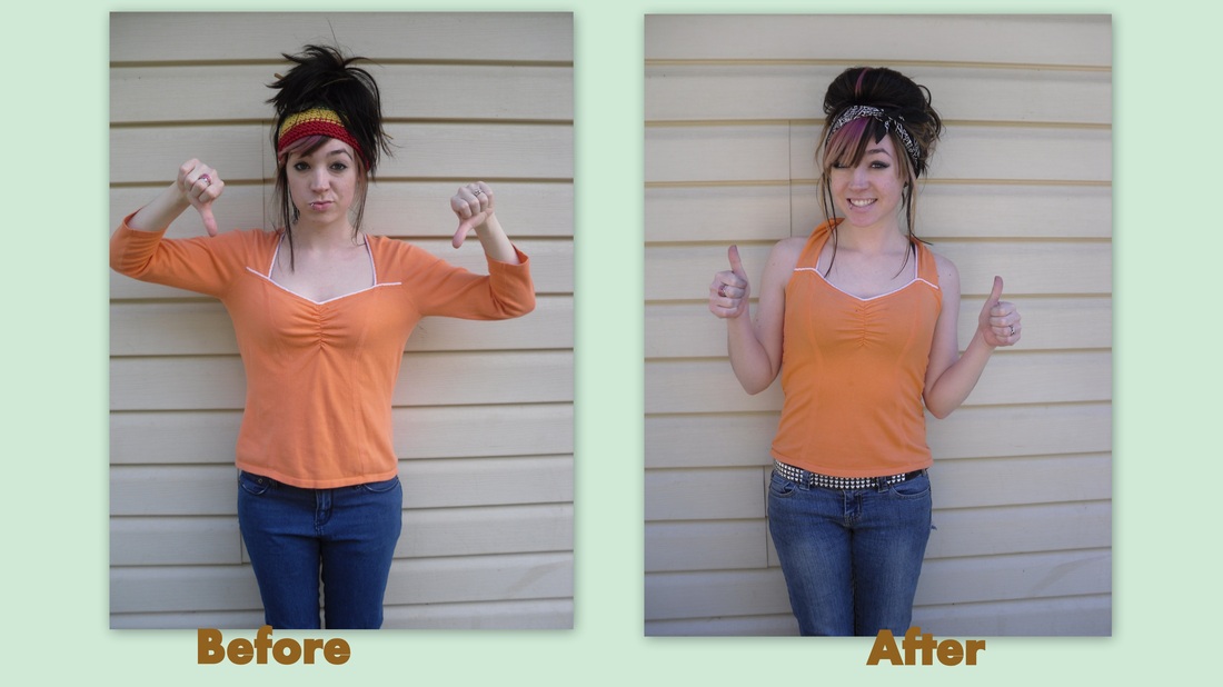 Orange Before & After Shirt