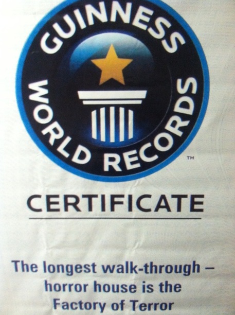 guiness book of world records haunted house