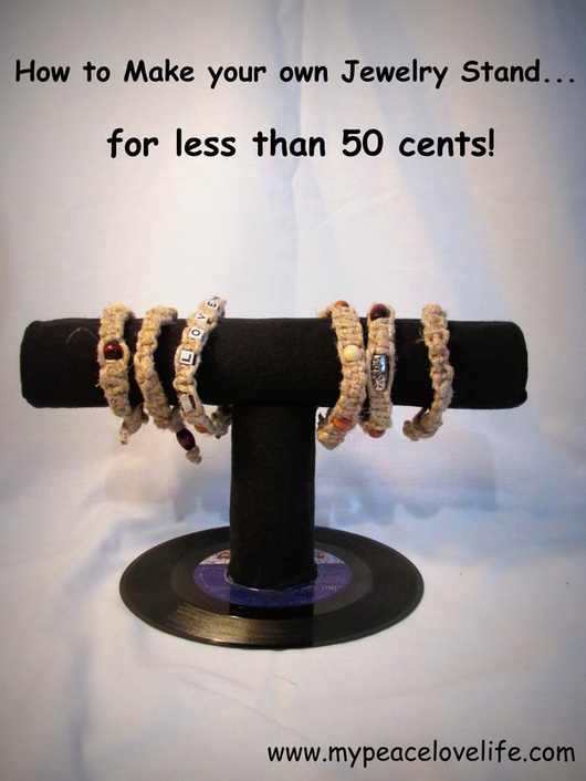 How to Make your own Jewelry Stand for less than 50 cents!