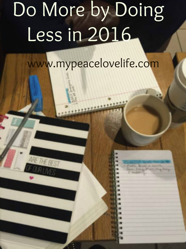Do More by Doing Less in 2016 