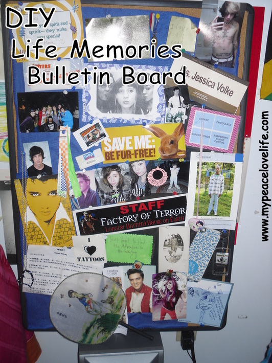 DIY Life Memories Bulletin Board