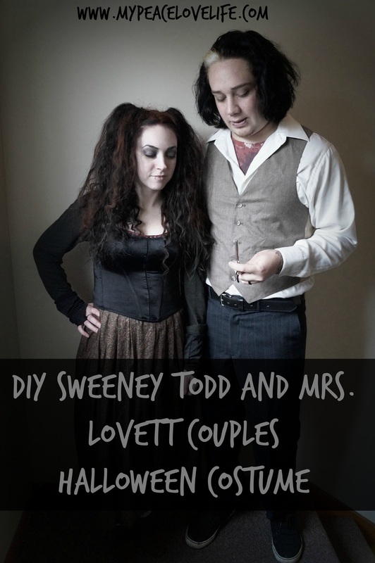 DIY Sweeney Todd and Mrs. Lovett Couples Halloween Costume