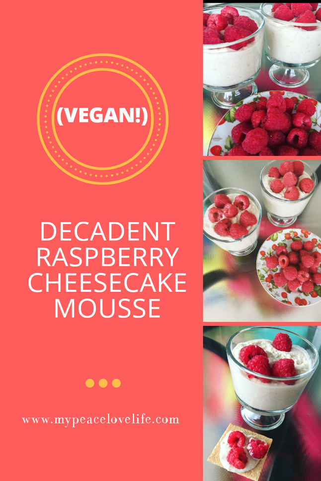Decadent Raspberry Cheesecake Mousse (Vegan!) 