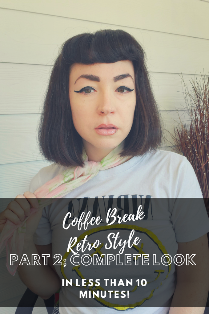 Coffee Break Retro Style-90's Frosted Lips Complete Look! 