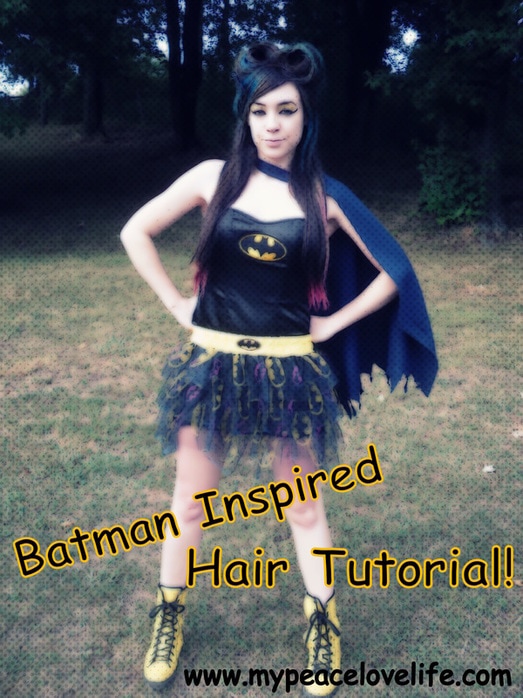 batman inspired hair tutorial