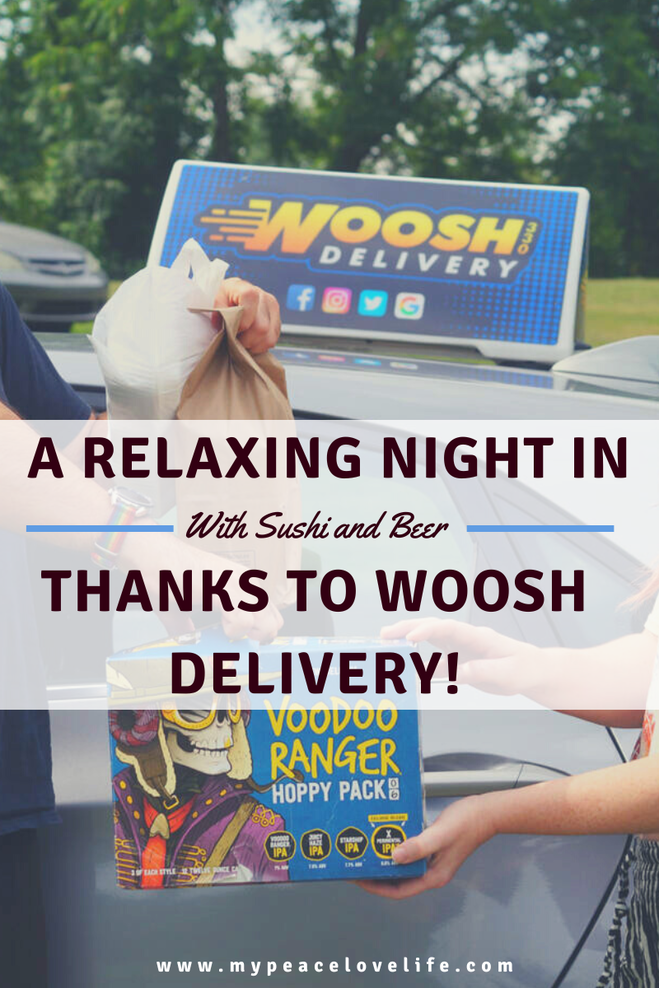A Relaxing Sunday Night in with Sushi and Beer, thanks to Woosh Delivery! 